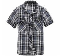 Brandit Chemise Roadstar manches courtes noir-gris taille 5XL pour homme