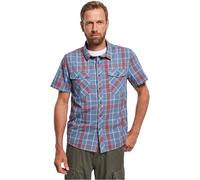 Brandit Roadstar Shirt Homme Chemise, Rouge/Bleu, XXL