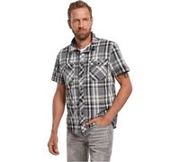 Brandit Chemise Roadstar à manches courtes blanc/gris M Homme