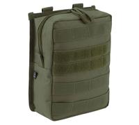 Brandit Pochette Molle Cross – système MOLLE/PALS, fermeture éclair, organisateur – Vert olive