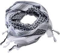 Brandit Shemag Couvre-chefs multifonctionnels, Blanc/Noir, Taille unique