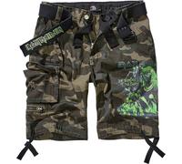 Brandit Iron Maiden Savage Number Of The Beast Shorts Vert 2XL Homme