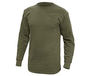 Brandit Sous-pull d'hiver en peluche - Sous-vêtement d'origine de l'armée allemande - vert - XXXX-Large