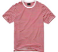 Brandit Stripe Jersey T-shirt, blanc-rouge, taille 3XL pour homme