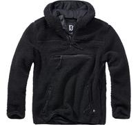 Brandit Sweat à capuche / Sweatshirt Teddyfleece Worker Pullover en noir XL