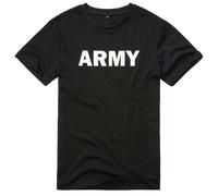 Brandit T-shirt Army 9594 - Homme, manches courtes, 100% coton - Noir XL