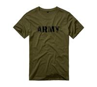 Brandit T-shirt Militaire Homme manches courtes 100% coton Vert olive XXL