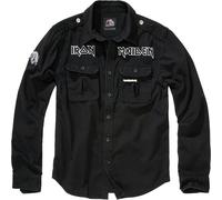 Brandit Chemise manches longues Iron Maiden Vintage Eddy Noir L Homme
