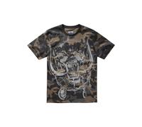 Brandit T-Shirt 'Motörhead' beige clair / gris foncé / vert foncé / blanc, Taille S