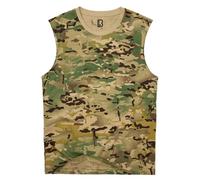 Brandit T-shirt sans manches – Camouflage tactique noir-vert – Taille 5XL