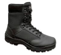 Brandit Bottes Tactical – cuir noir, semelle antidérapante, 9 œillets – Homme EU 46