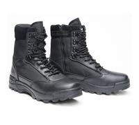 Brandit Tactical Zipper Boots Noir Swat Extérieur Bottes Fermeture Éclair 39-47