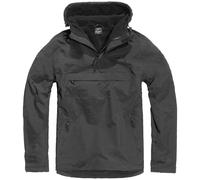 Brandit Tactique Windbreaker Classique À Capuchon Anorak Chaud Hombres Noir