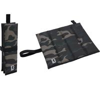 Brandit Tapis de siège pliable, noir/camouflage, Taille unique