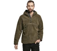 Brandit Teddy Polaire Travailleur Pull Veste Moitié Zip Avant Poche Zipper Plein