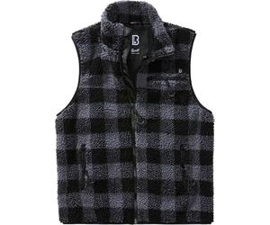 Brandit Teddyfleece Gilet, noir/gris, Taille 3XL