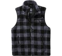 Brandit Teddyfleece Gilet, noir-gris, taille 3XL pour homme