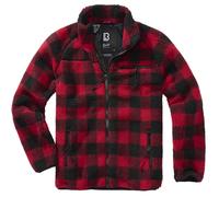 Brandit Veste Teddyfleece Rouge/Noir Taille XXL