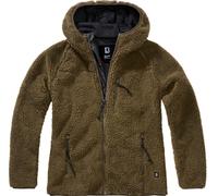 Brandit Teddyfleece, Sweat à capuche zippé pour femmes 4XL Olive Olive