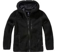 Brandit Teddyfleece, Sweat à capuche zippé pour femmes XS Noir Noir