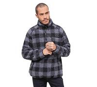 Brandit Pull Teddyfleece noir-gris Homme 5XL
