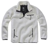 Brandit Teddyfleece Pullover, blanc, taille M pour homme