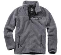 Brandit Teddyfleece Troyer Mode Homme Duveteux Chaud Vêtement Rue Anthracite