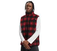 Brandit Teddyfleece Vest, color: red/black, size: S
