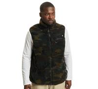 Brandit Teddyfleece Vest, Color: woodland, Size: 5XL