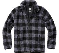 Brandit Teddyfleece, veste en textile XL Noir/Gris Noir/Gris