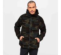 Brandit Teddyfleece Worker Jacket Chaud Vêtement Rue Homme Hiver Woodland Camo