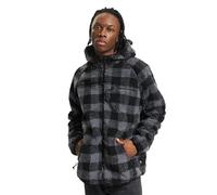 Brandit Teddyfleece Worker Jacket, color: black/grey, size: 6XL