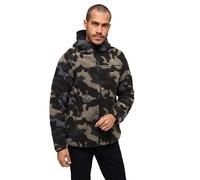 Brandit Teddyfleece Worker Jacket, color: darkcamo, size: XL
