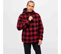 Brandit Teddyfleece Worker Pullover Chaud Vêtement Rue Homme Hiver Rouge/Noir