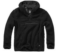 Brandit Teddyfleece Worker Pullover Chaud Vêtement Rue Homme Manteau Hiver Noir