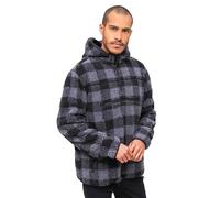 Brandit Teddyfleece Worker Pullover, color: black/grey, size: 7XL