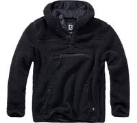 Brandit Teddyfleece Worker, Sweat à capuche 3XL Noir Noir