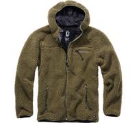 Brandit Teddyfleece Worker, Sweat à capuche zippé 3XL Olive Olive
