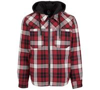 Brandit Top Heavy Twill Jacke mi-Saison Travailleur Bûcheron Capuche à Carreaux