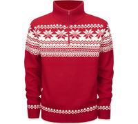 Brandit Pull Troyer Norweger col montant Rouge 2XL Homme