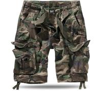 Brandit Urban Legend Ripstop Short cargo pour homme avec 6 poches - Bermuda d'été pour homme - 10 couleurs - Tailles S, M, L, XL, XXL, 3XL, 4XL, 5XL, 6XL, 7XL, P.v./Woodland, S