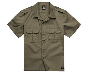 Brandit Us Ripstop Shirt Short Sleeve Chemise Homme | Version à manches courtes, plusieurs variantes de couleurs, tailles S à 7XL