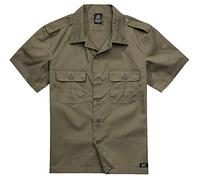 Brandit US Shirt Ripstop Shortsleeve Chemise, Olive, 4XL Homme
