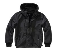 Brandit Veste pour enfants Windbreaker Frontzip Noir Taille 122-128 cm