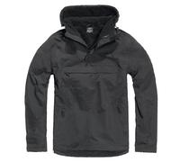 Brandit Veste Coupe-Vent À Capuche Noire Coupe-Vent Extérieur Doublée S-5XL