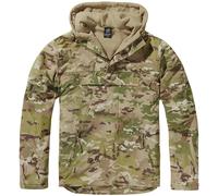 Brandit Veste Coupe-vent Armée Homme Capuche Camping Anorak Chasse Tactical Camo