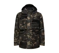 Brandit Veste mi-saison brun foncé / pierre / kaki / vert foncé, Taille S