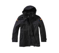 Brandit Enfants BW Parka Encapuchonné Doublure Chauffer Randonnée Veste Noir