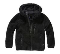 Brandit Veste mi-saison Teddy – sweat zippé à capuche – Noir Taille 122-128