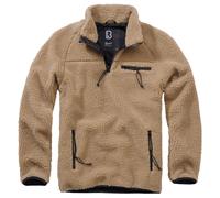 Brandit Veste Teddyfleece Troyer en camel XXL